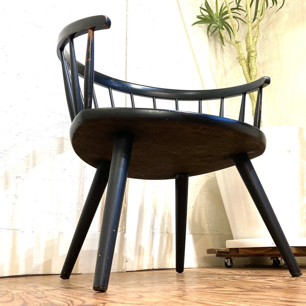 アームチェア スポークチェア ブラック ヴィンテージ