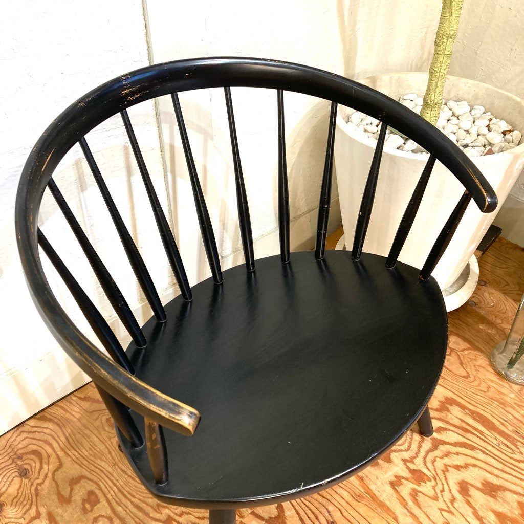 アームチェア スポークチェア ブラック ヴィンテージ