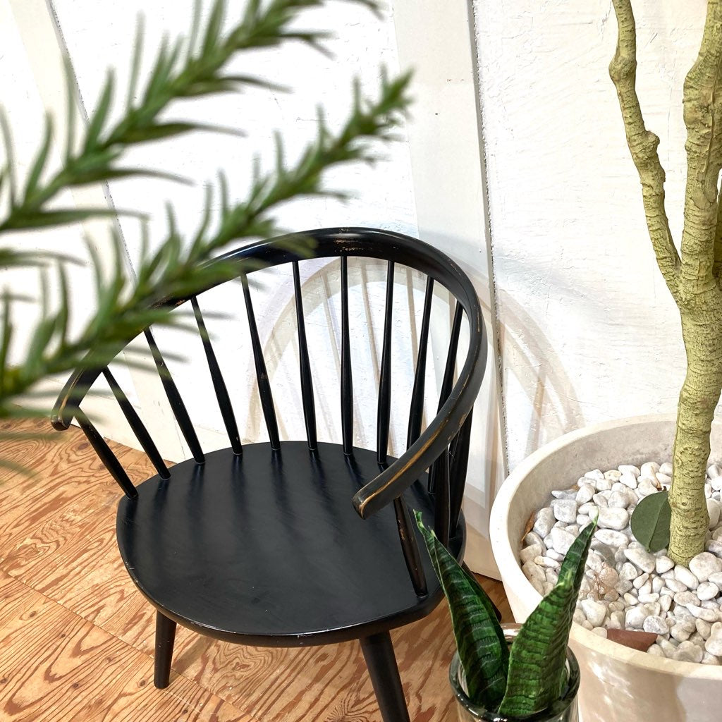 アームチェア スポークチェア ブラック ヴィンテージ