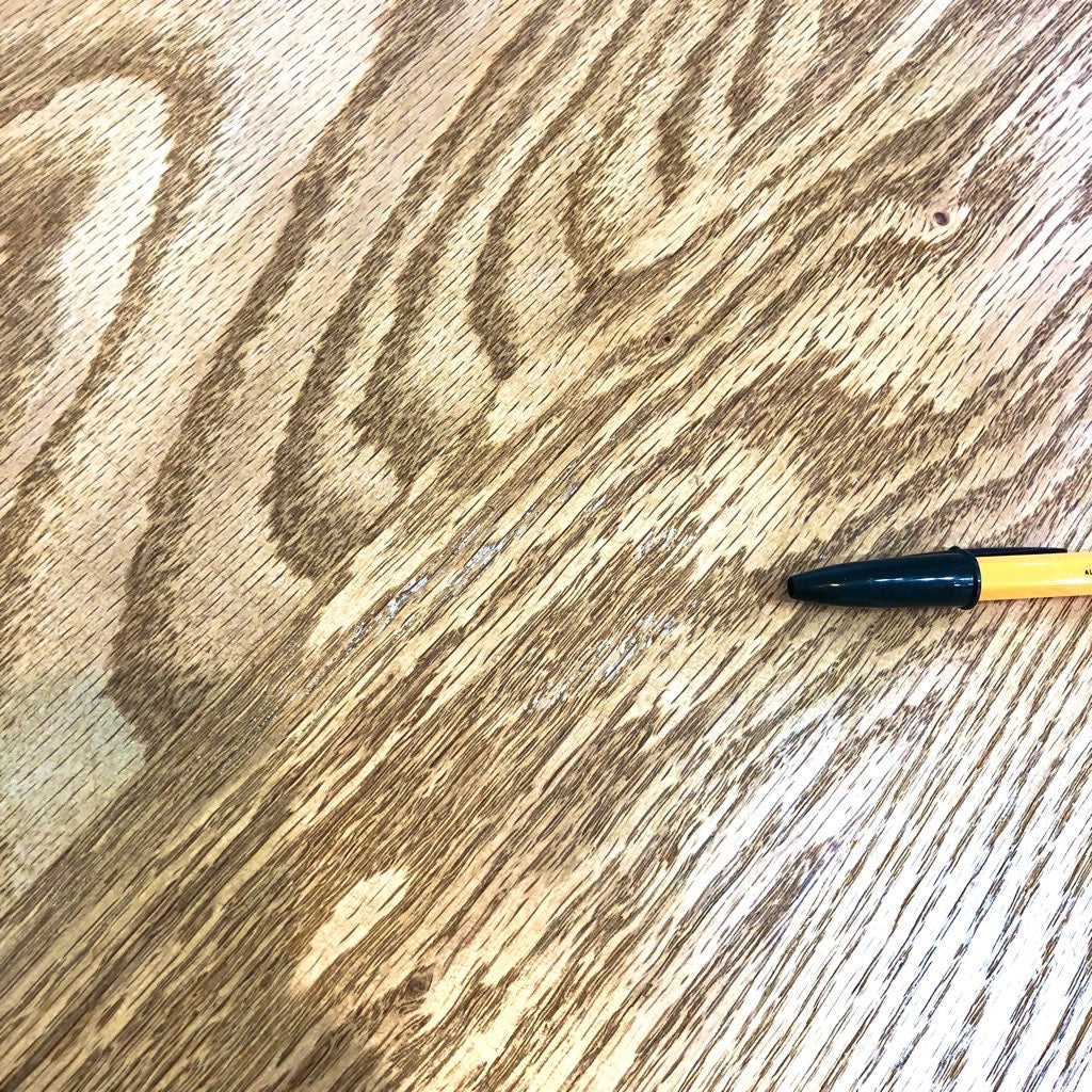 ダイニングテーブル オーク無垢材 鉄脚 中古 幅160cm