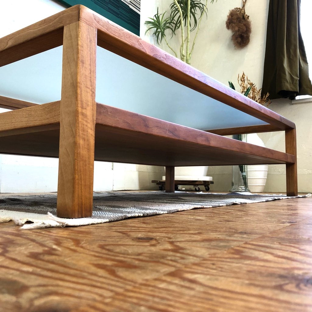 タイム アンド スタイル / Time & Style ナンシー / NANCY ガラスセンターテーブル ウォールナット 展示品