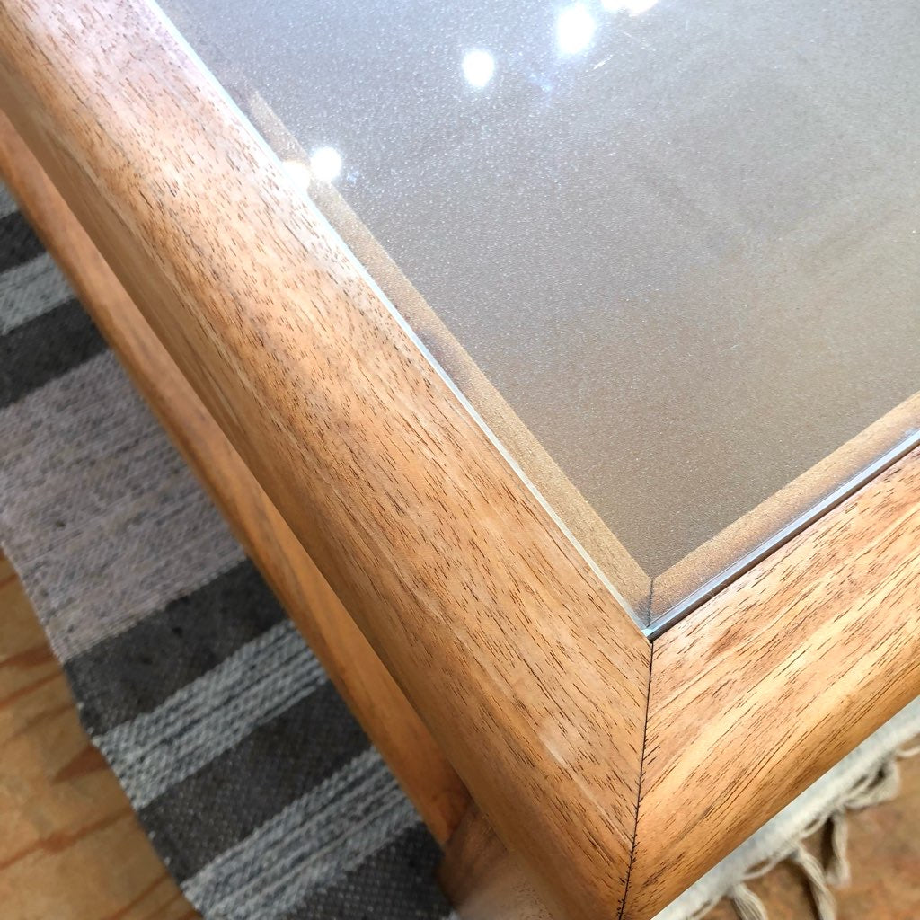 タイム アンド スタイル / Time & Style ナンシー / NANCY ガラスセンターテーブル ウォールナット 展示品