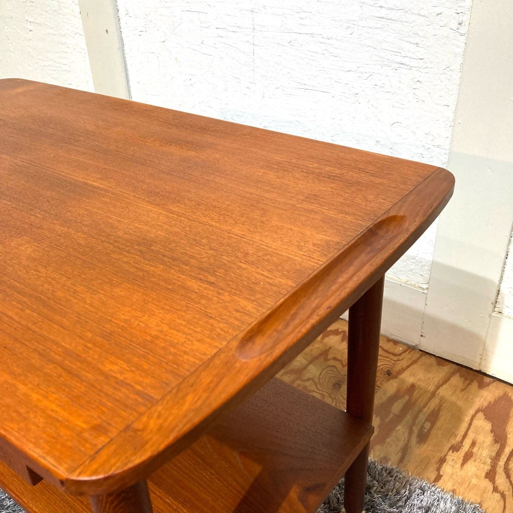 ソーイングテーブル サイドテーブル チーク材 北欧 ヴィンテージ