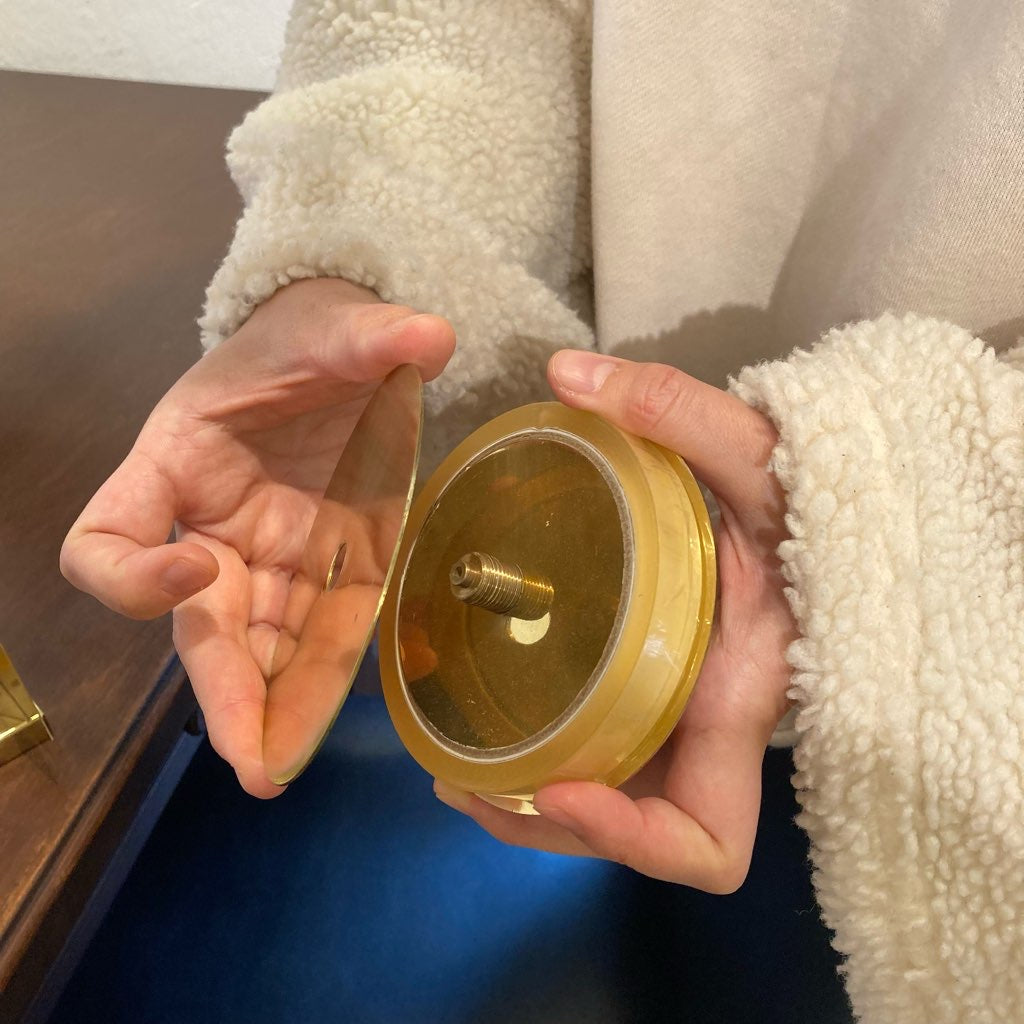 ゴールドのテープディスペンサー テープカッター 中古