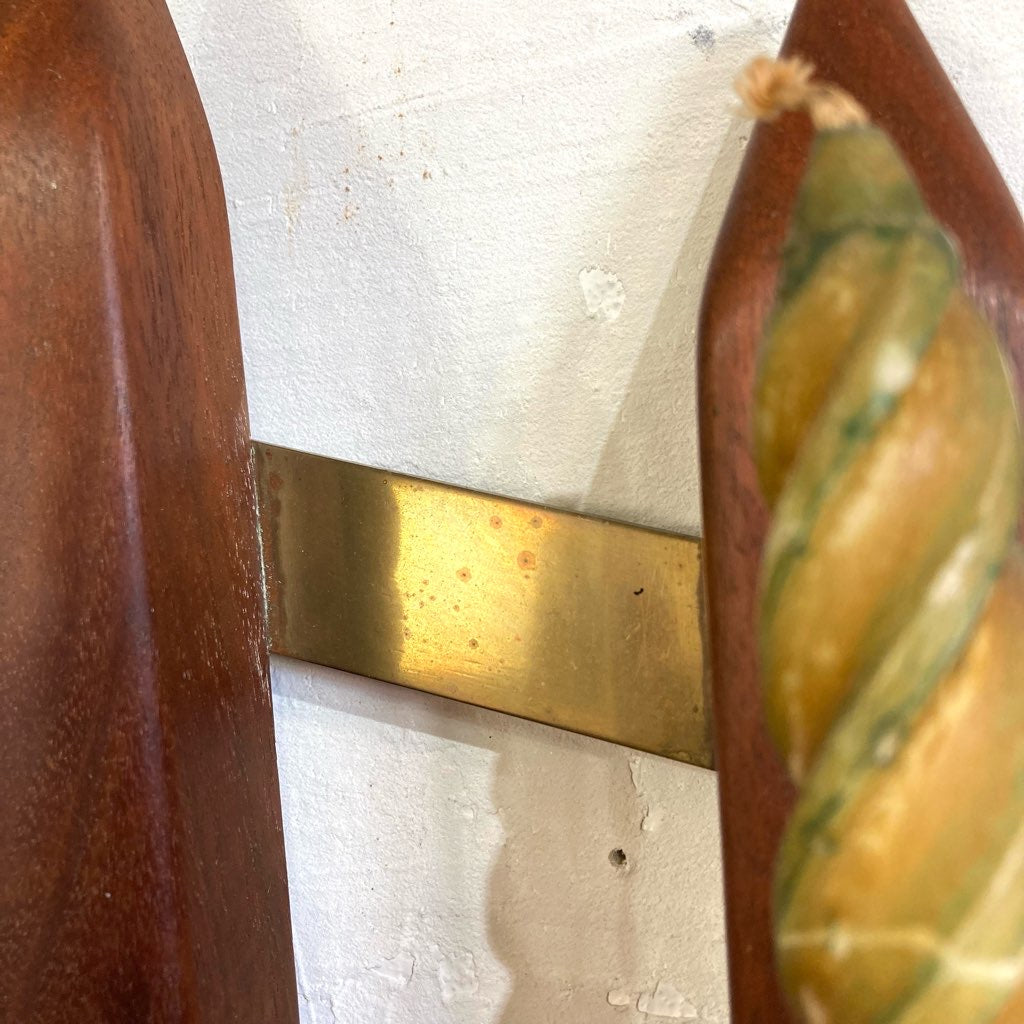 キャンドルホルダー 木製 ヴィンテージ