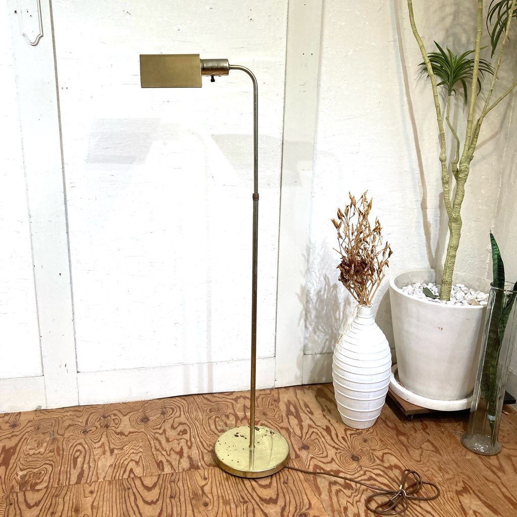 フロアライト ゴールドフレーム 照明 ミッドセンチュリー ヴィンテージ