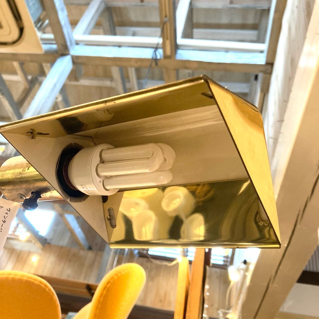 フロアライト ゴールドフレーム 照明 ミッドセンチュリー ヴィンテージ