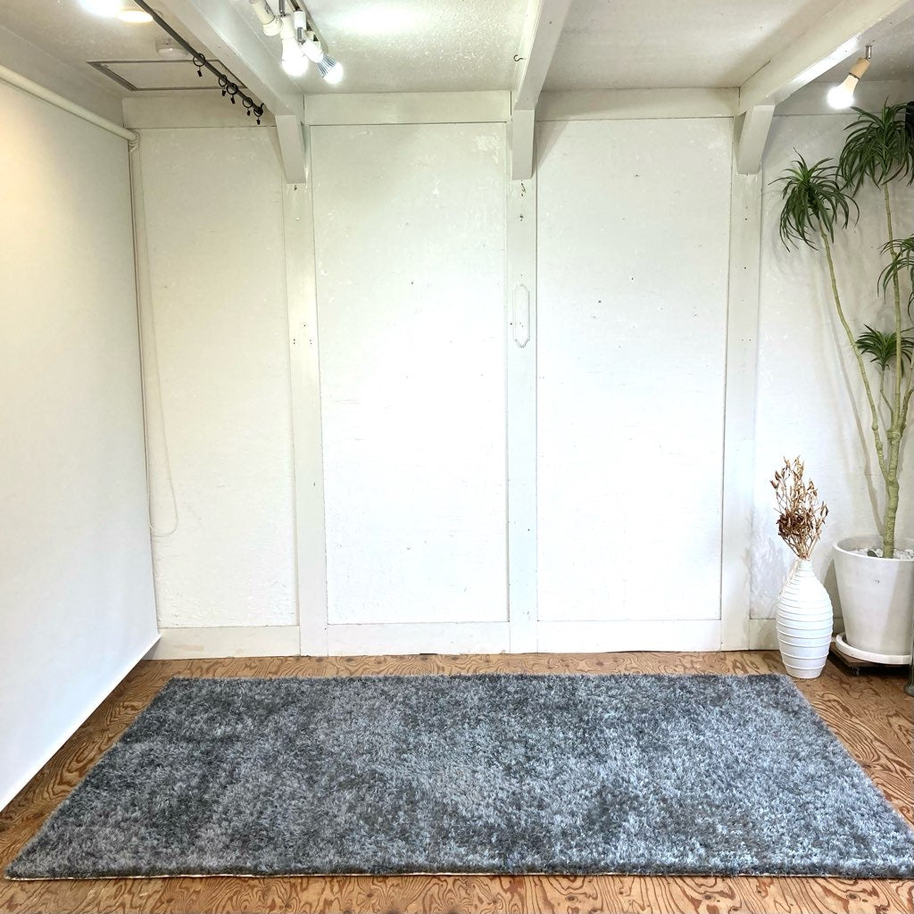 フクラ / HUKLA マルチシャギーラグ ライトグレー 展示品
