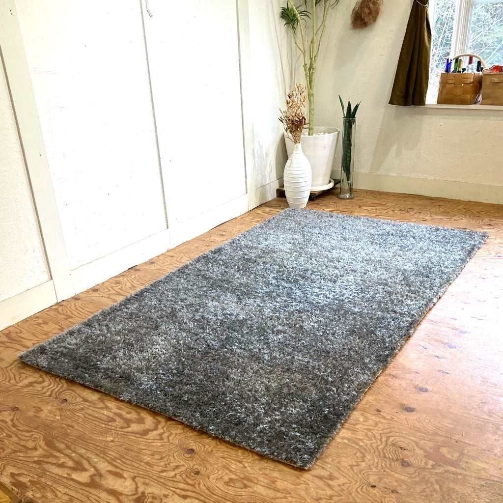 フクラ / HUKLA マルチシャギーラグ ライトグレー 展示品