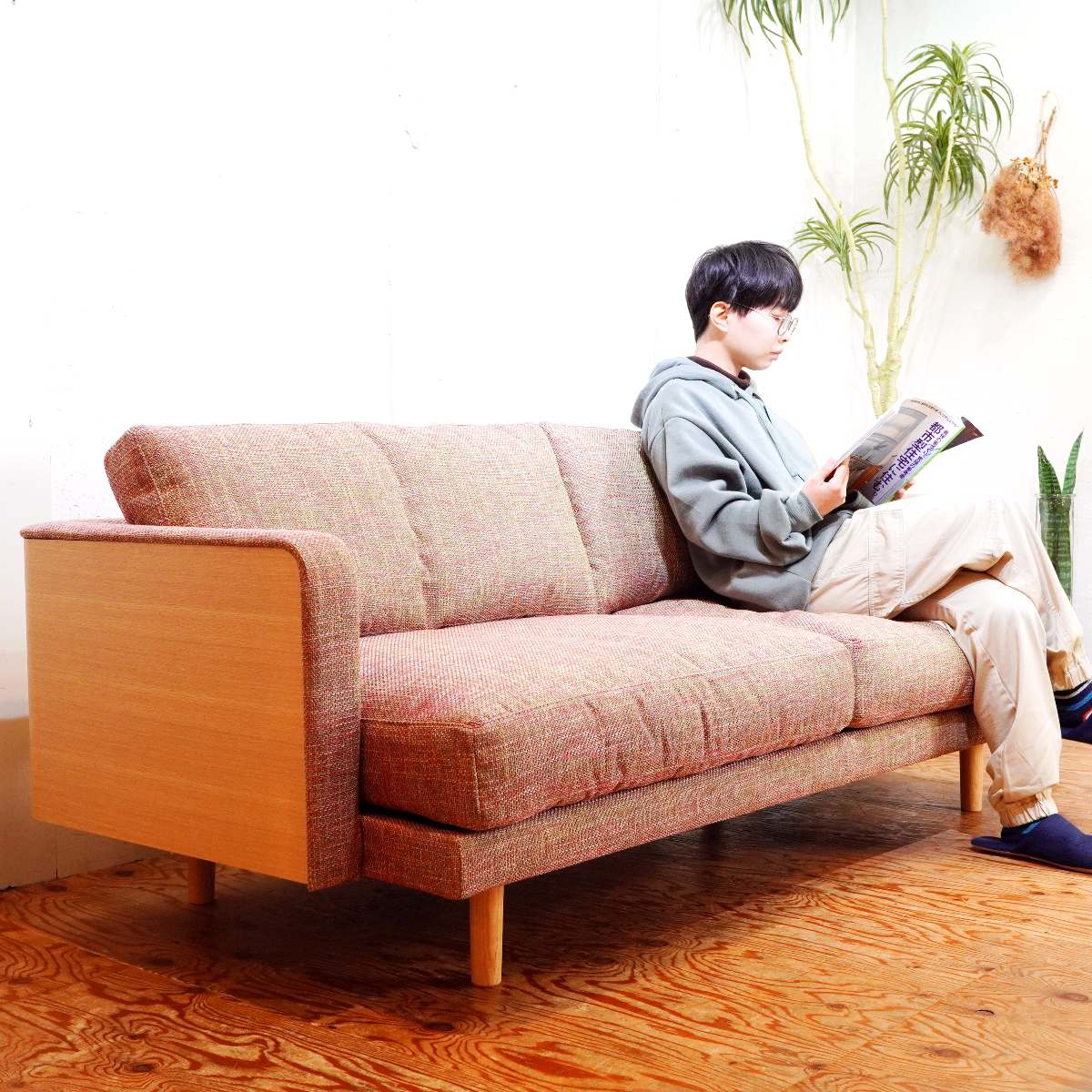 冨士ファニチア nagi 3Pソファ 3人掛けソファ FUJI FURNITURE 廃盤品 未使用