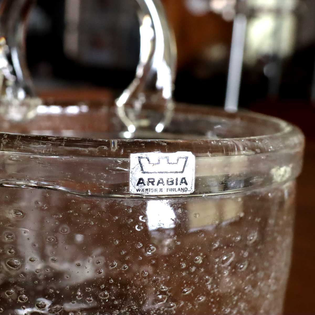 アラビア / ARABIA ヌータヤルヴィ ガラス器 気泡花器 ヴィンテージ