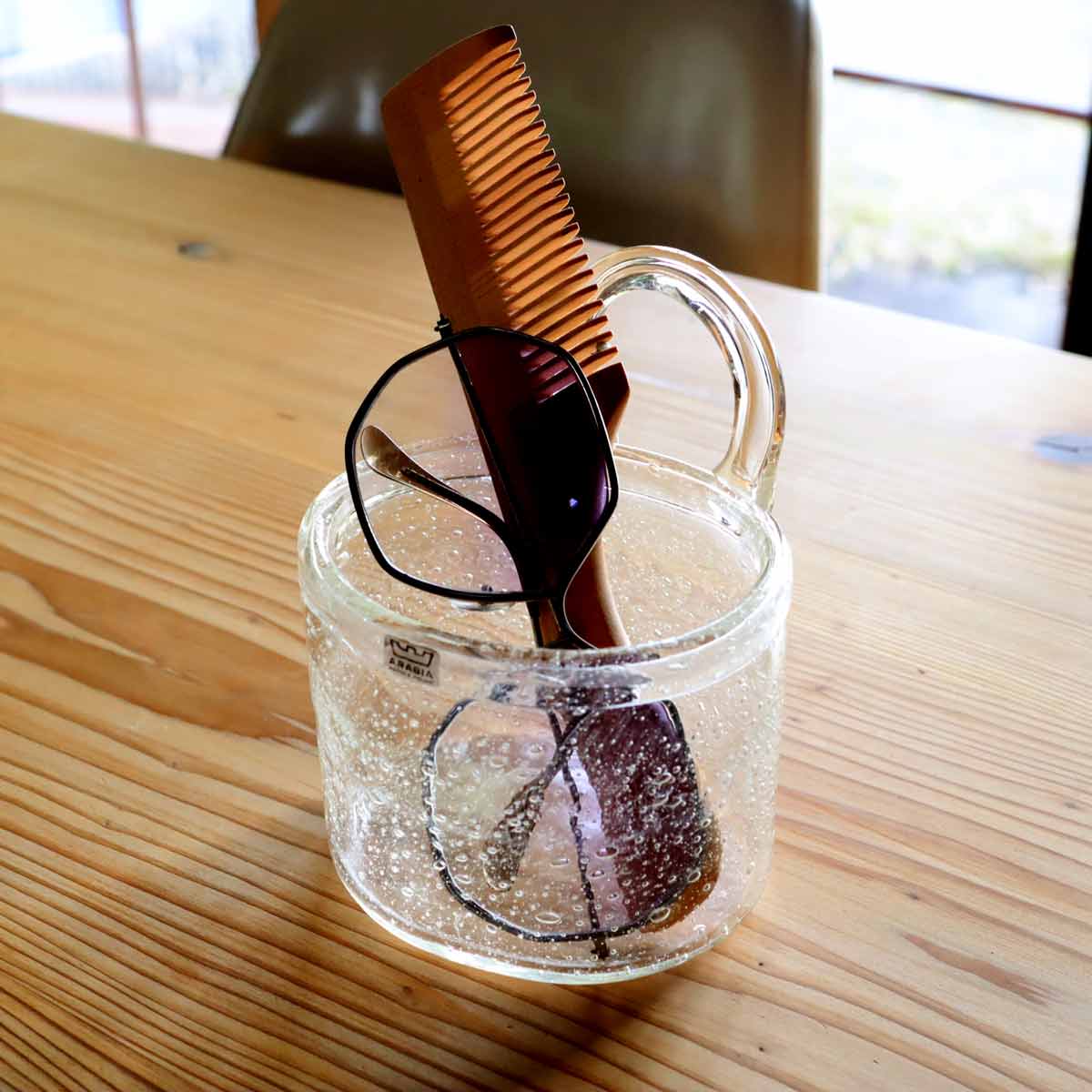 アラビア / ARABIA ヌータヤルヴィ ガラス器 気泡花器 ヴィンテージ