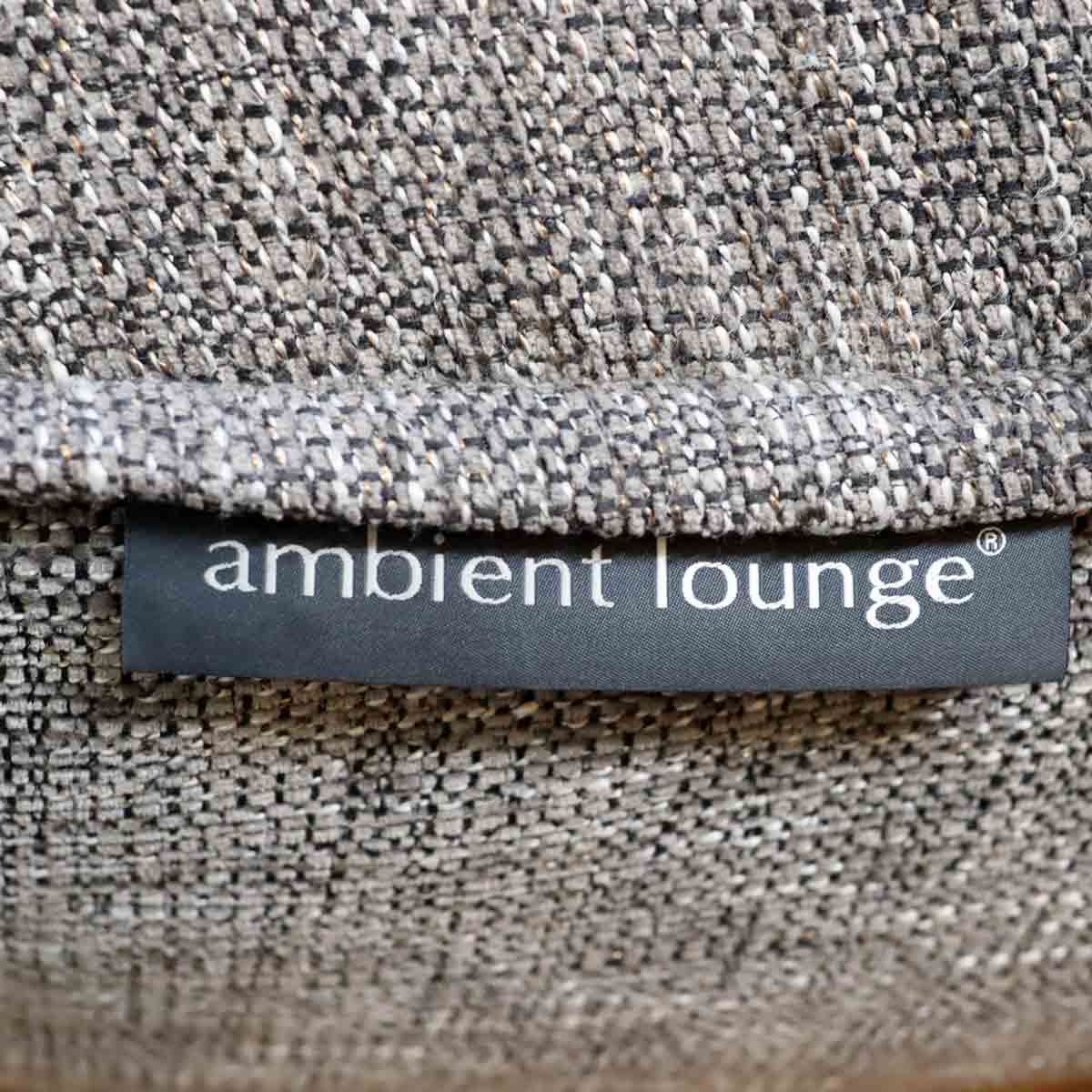 アンビエントラウンジ ツインカウチ 2人掛け ダークグレー ビーズクッション中古