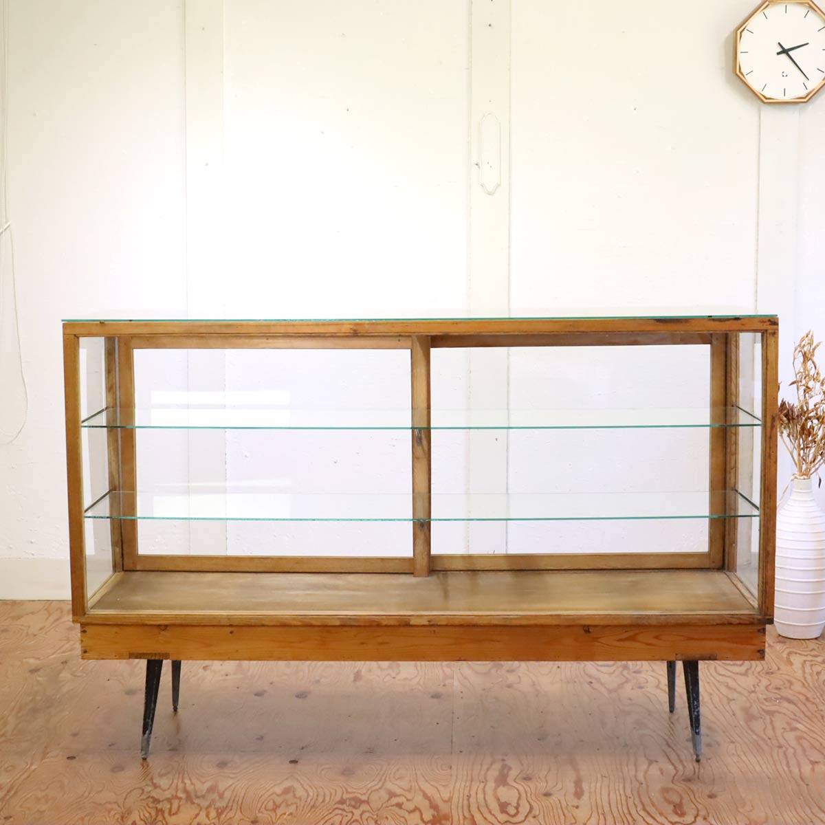 ガラスショーケース パンケース 陳列棚 ディスプレイケース ヴィンテージ