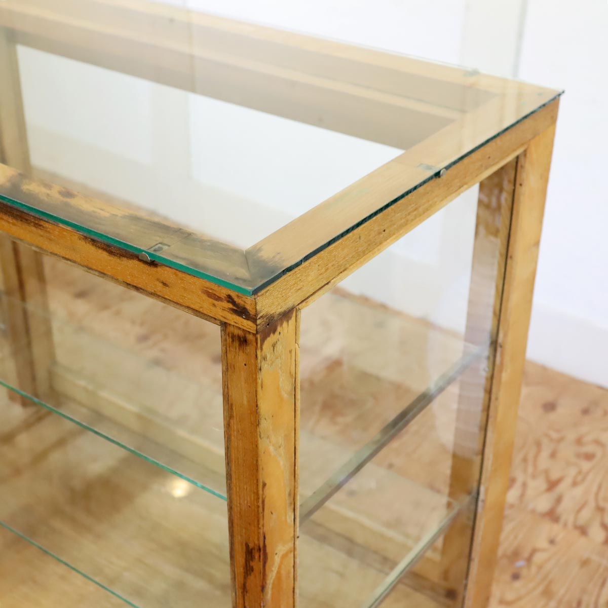 ガラスショーケース パンケース 陳列棚 ディスプレイケース ヴィンテージ