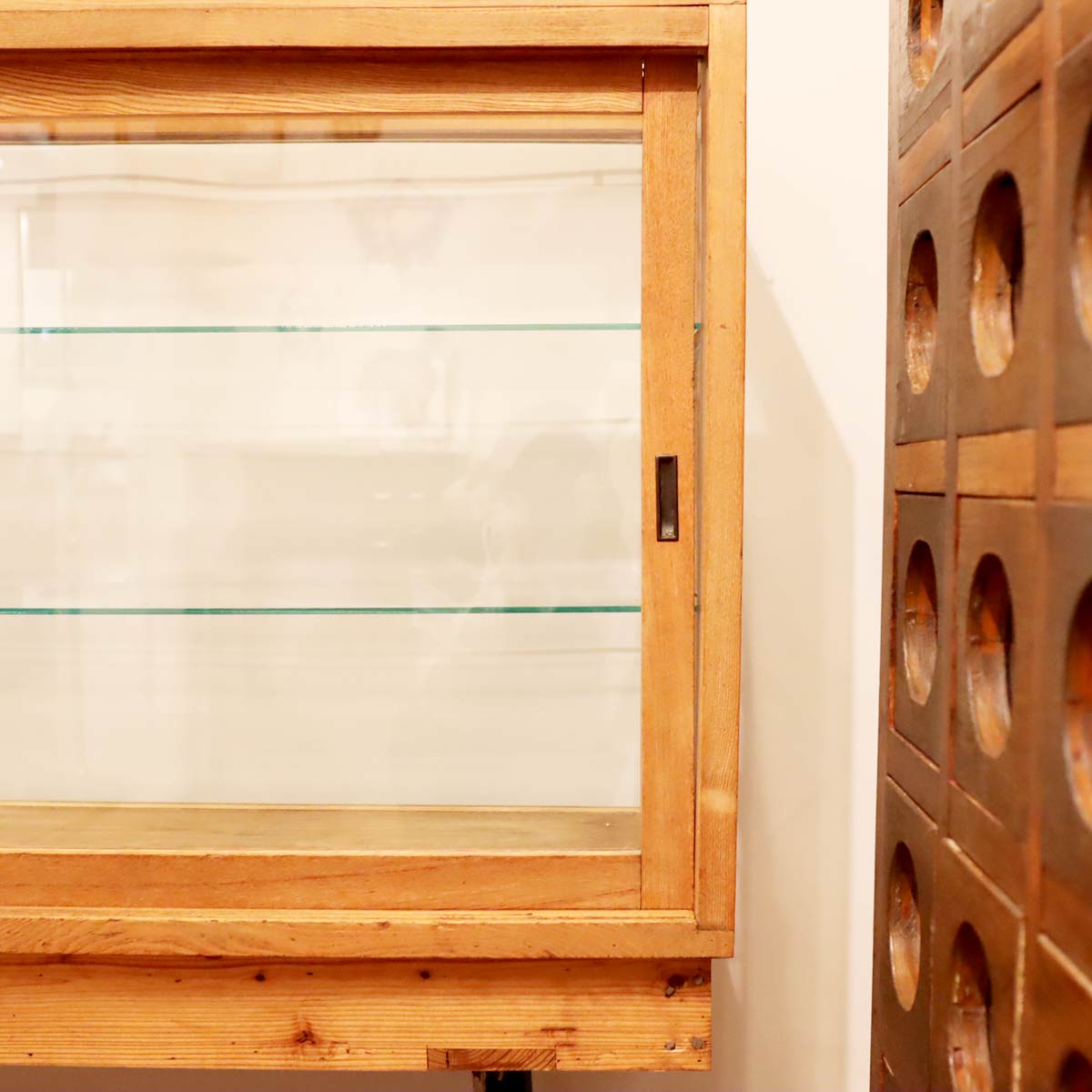 ガラスショーケース パンケース 陳列棚 ディスプレイケース ヴィンテージ