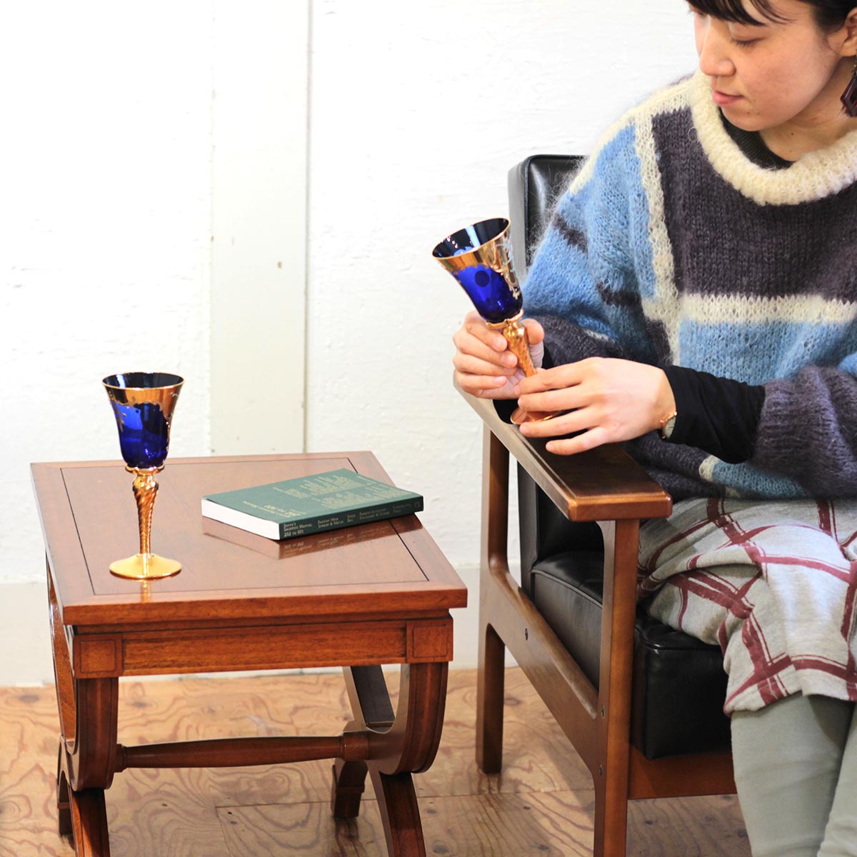 ムラーノ グラス / MURANO GLASS ワイングラス ベネチアングラス イタリア 中古