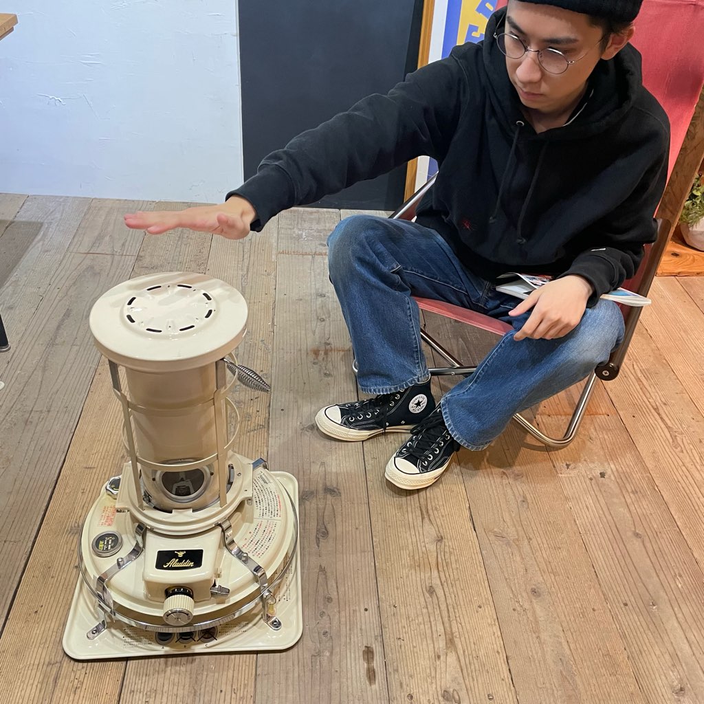 アラジン / Aladdin ブルーフレームヒーター 石油ストーブ 39型 J390001 ホワイト 中古 芯交換済