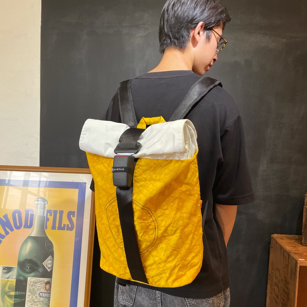 【新品】エアパック / AIR PAQ バックパック イエロー SDGs サスティナブル リュック
