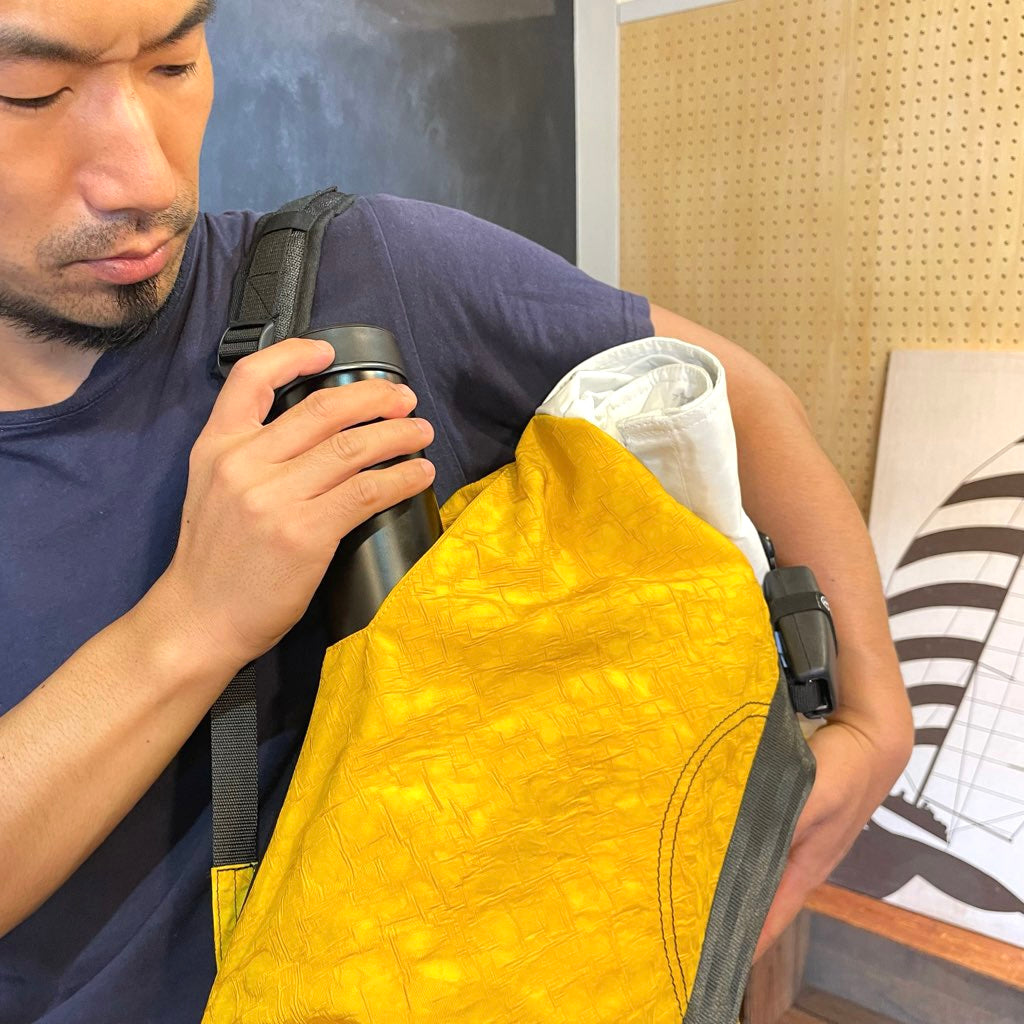 【新品】エアパック / AIR PAQ バックパック イエロー SDGs サスティナブル リュック
