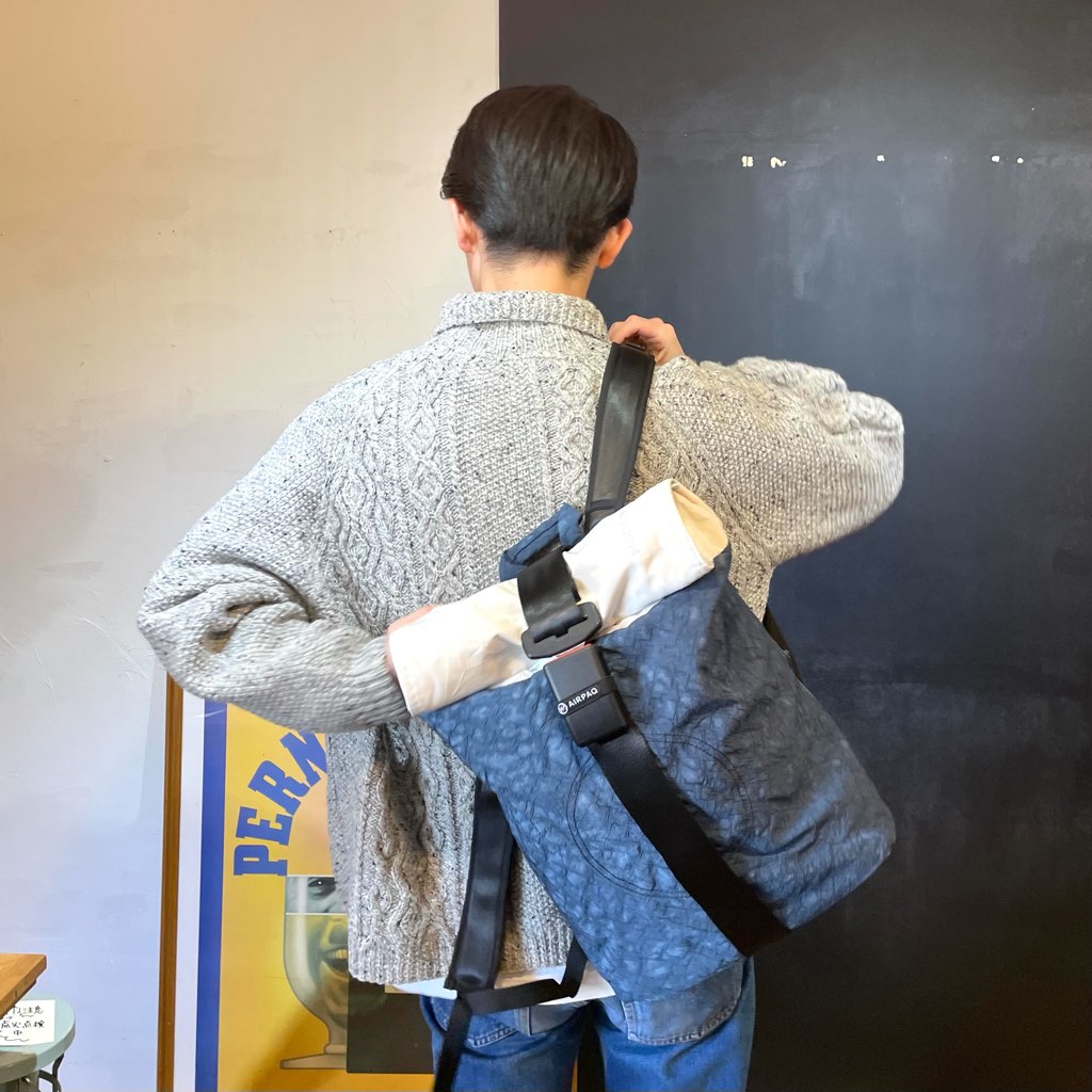 【新品】エアパック / AIR PAQ バックパック ブルー SDGs サスティナブル リュック