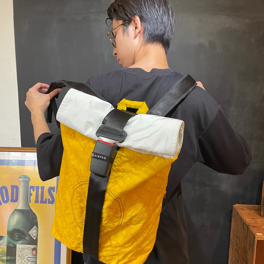 【新品】エアパック / AIR PAQ バックパック イエロー SDGs サスティナブル リュック