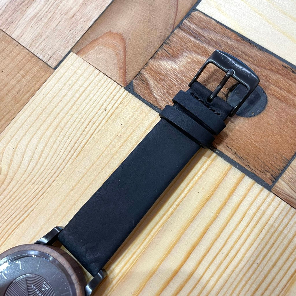 【新品】カーブホルツ / KERBHOLZ フレッド / FRED 腕時計 ユニセックス ウォールナット ブラック SDGs サスティナブル