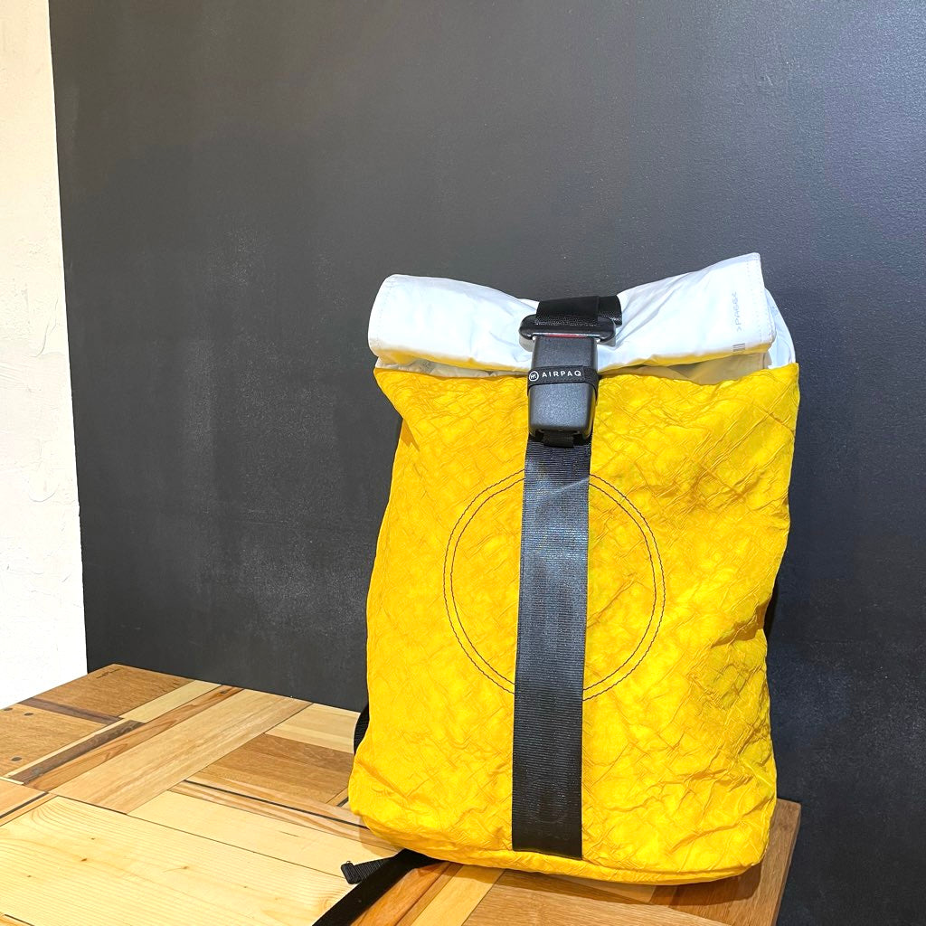 【新品】エアパック / AIR PAQ バックパック イエロー SDGs サスティナブル リュック