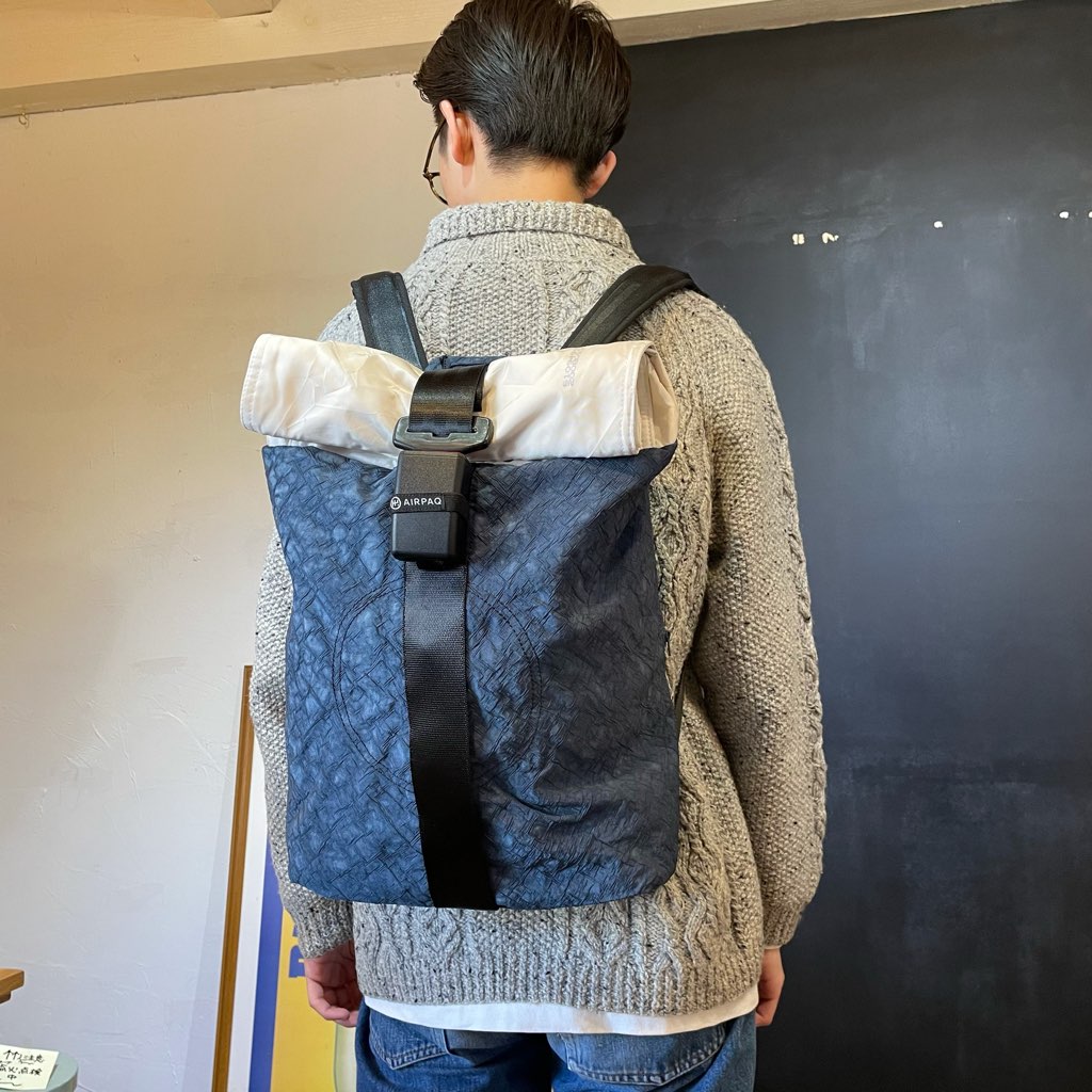 【新品】エアパック / AIR PAQ バックパック ブルー SDGs サスティナブル リュック