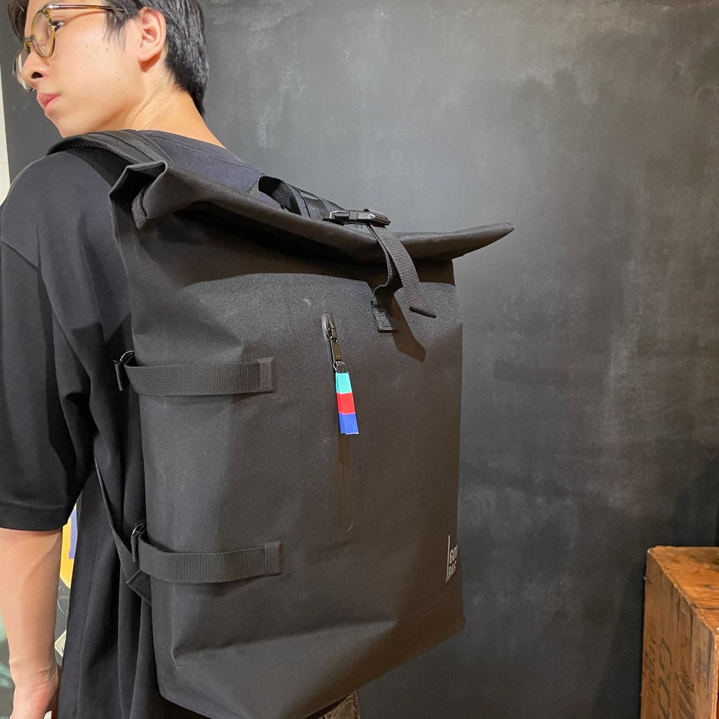 【新品】ゴットバッグ / GOTBAG ロールトップバックパック / Roll top backpack リュック ブラック SDGs サステナブル