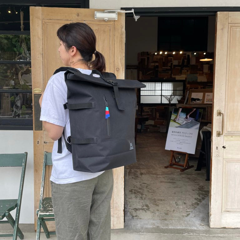 【新品】ゴットバッグ / GOTBAG ロールトップバックパック / Roll top backpack リュック ブラック SDGs サステナブル