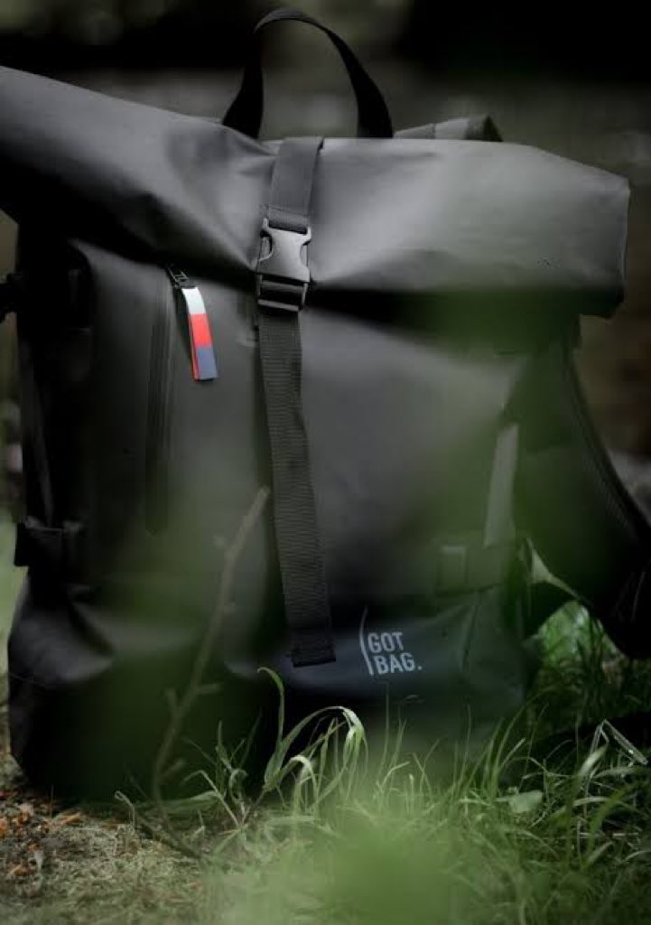 【新品】ゴットバッグ / GOTBAG ロールトップバックパック / Roll top backpack リュック ブラック SDGs サステナブル