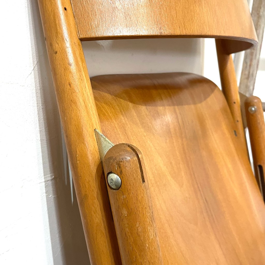 北欧 デンマーク製 ヴィンテージ フォールディングチェア 折りたたみチェア