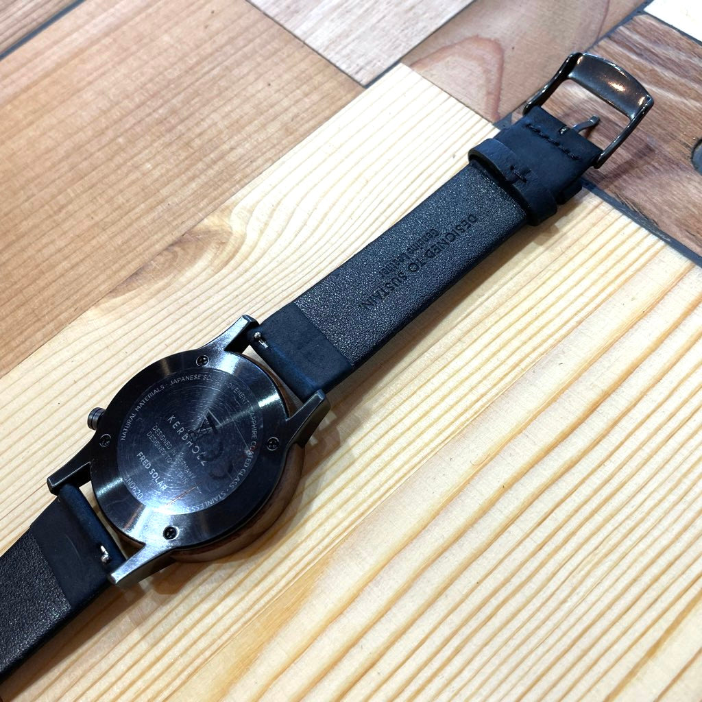 【新品】カーブホルツ / KERBHOLZ フレッド / FRED 腕時計 ユニセックス ウォールナット ブラック SDGs サスティナブル