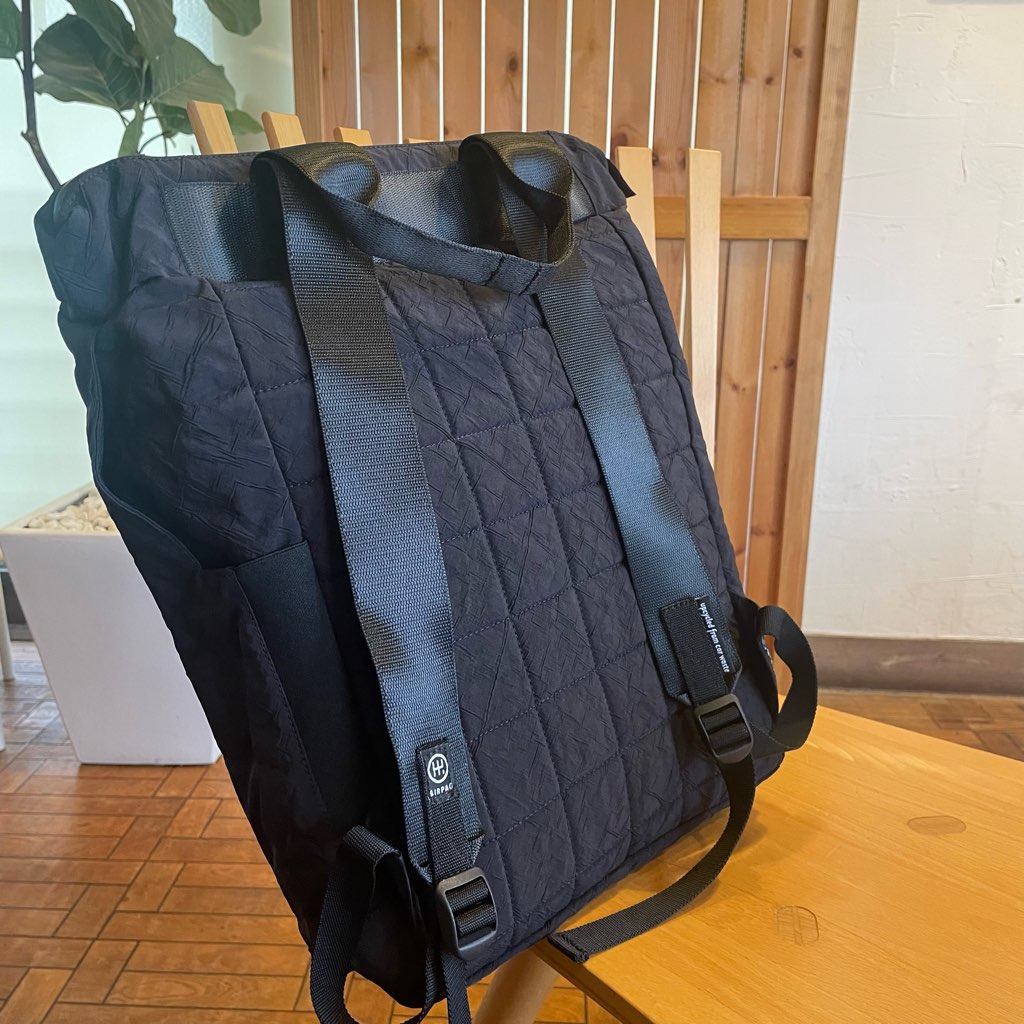 【新品】エアパック / AIR PAQ 2wayトートバッグ ブラック SDGs サスティナブル リュック