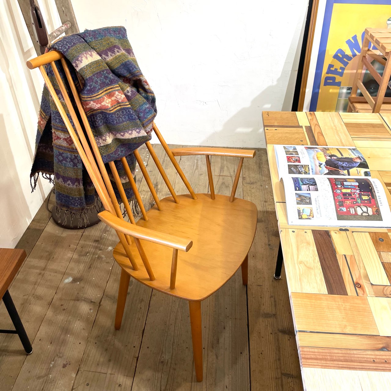 FDBモブラー J-110 アームチェア スポークチェア ポール・M・ヴォルター 北欧デンマーク ヴィンテージ