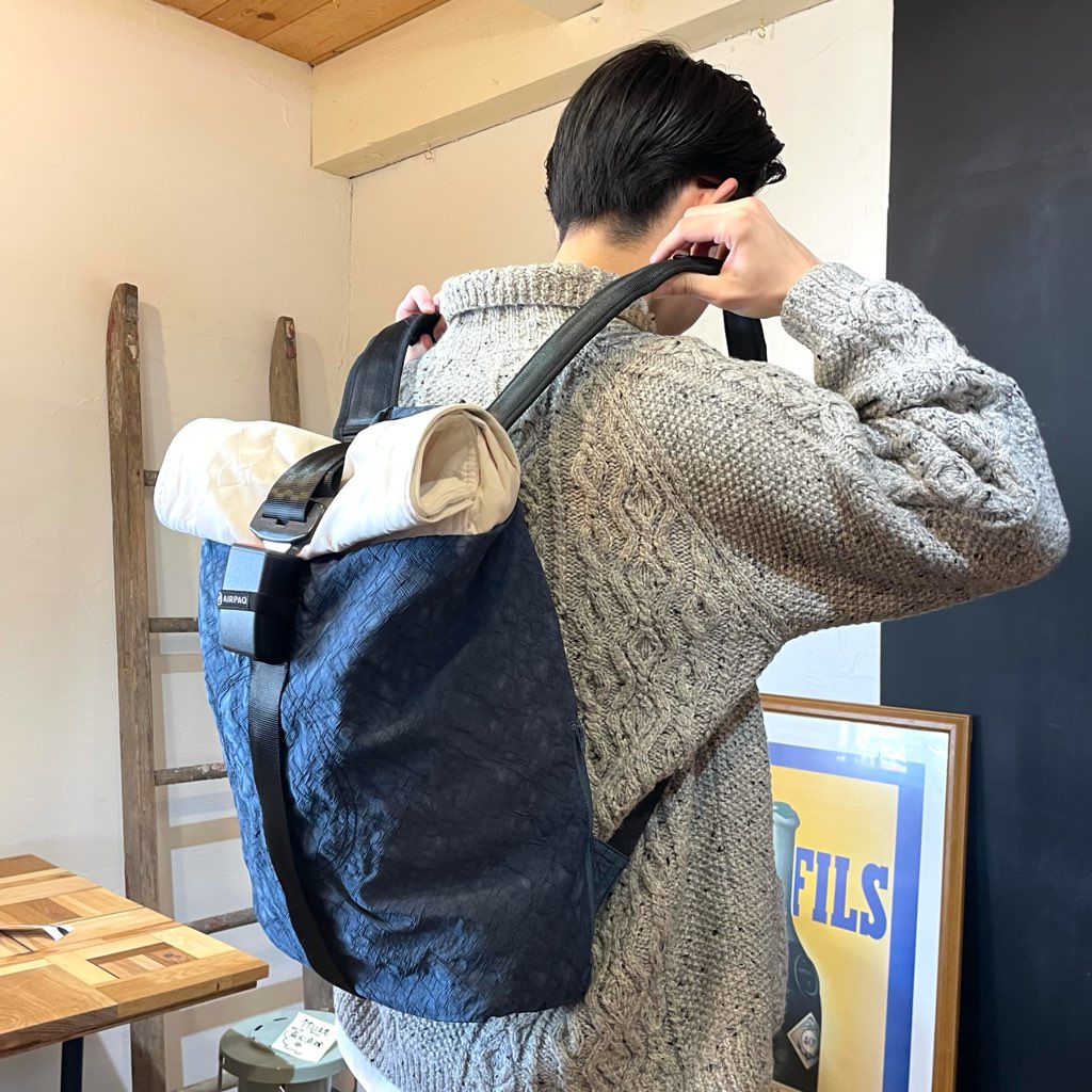 【新品】エアパック / AIR PAQ バックパック ブルー SDGs サスティナブル リュック