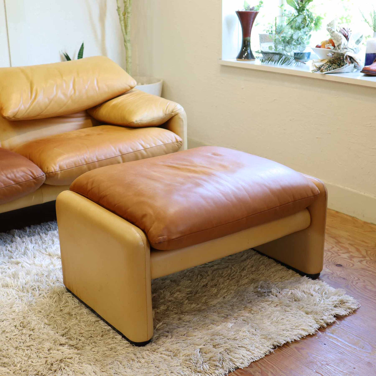 カッシーナ/Cassina マラルンガ/MARALUNGA オットマン 本革 zzランク