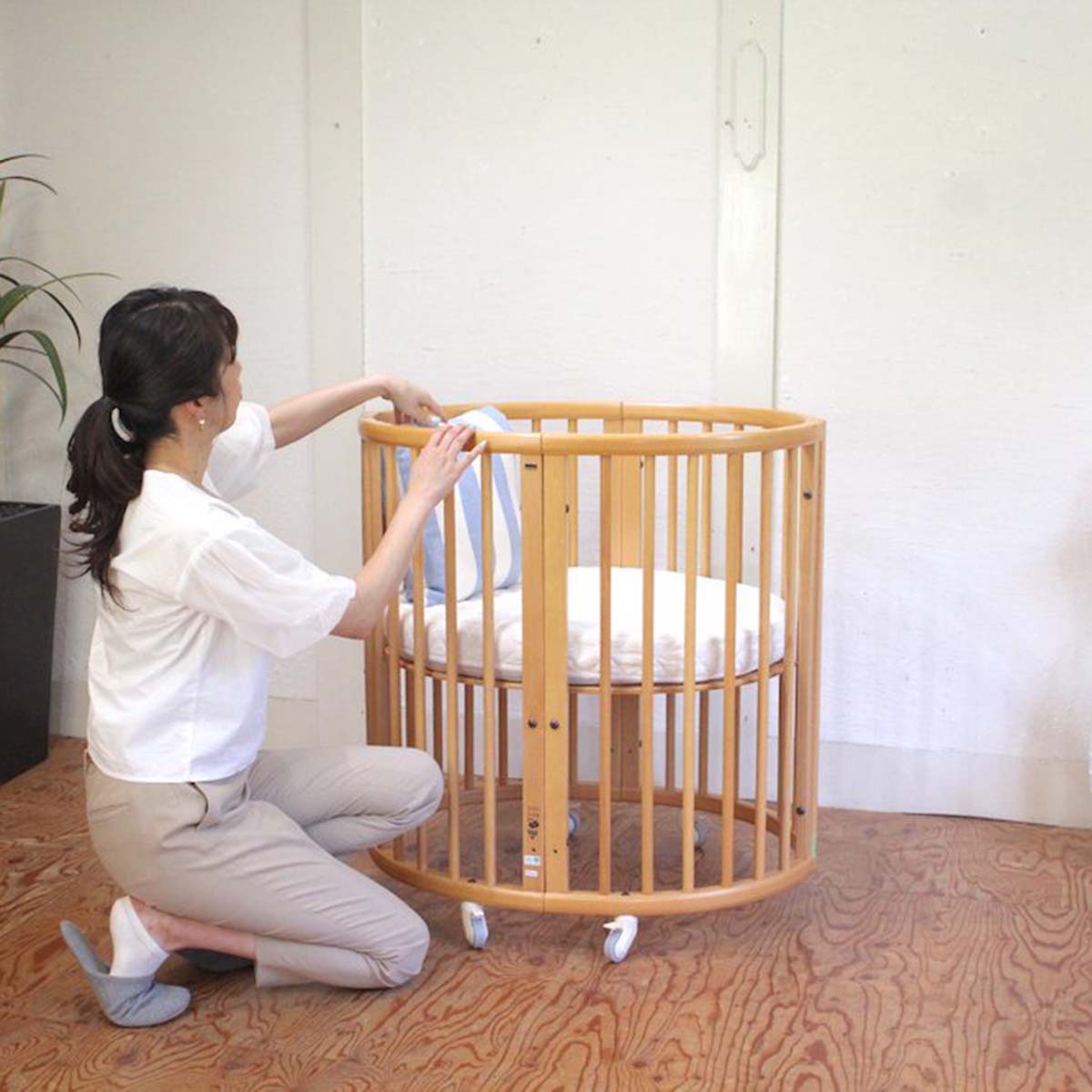 ストッケ / Stokke ベビーベッド スリーピー ドレープ付