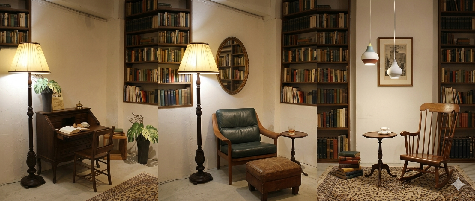 読書時間に合うお部屋に。