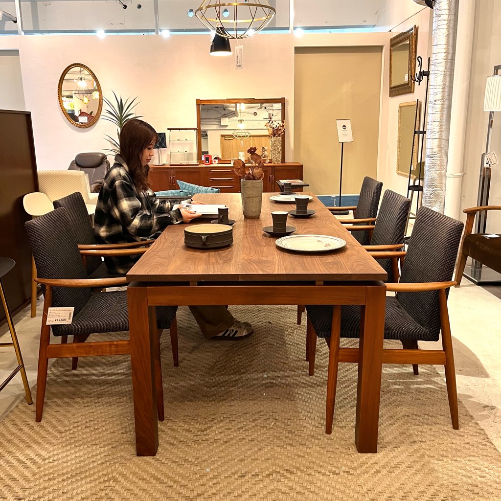 リッツウェル / Ritzwell FVダイニングテーブル / FV TABLE W220 ウォールナット無垢材 展示品
