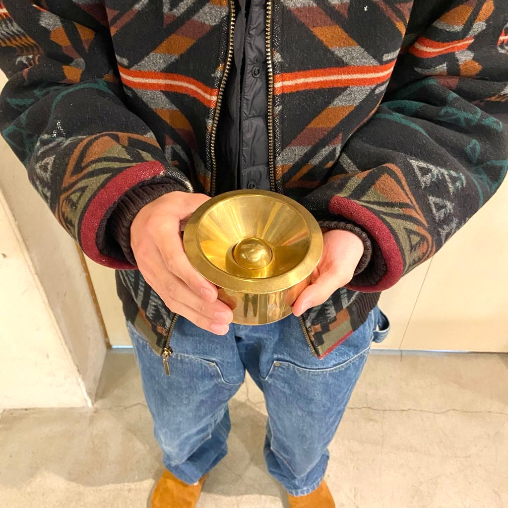 アレッシィ / ALESSI バウハウス アッシュトレイ / Bauhaus Ashtray 真鍮製 灰皿