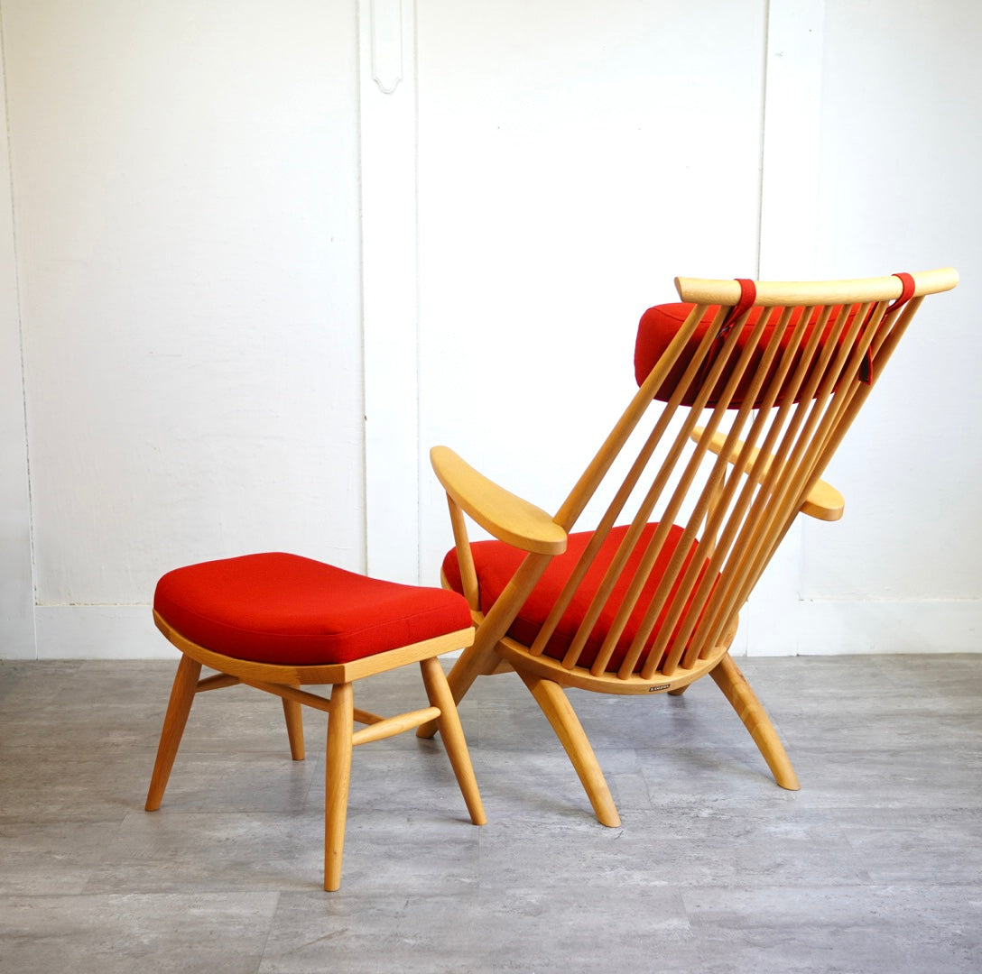 専用　ricca様　柏木工 CIVIL シビル イージーチェア 柏木工 シビル / CIVIL イージーチェア&オットマン 中古 レッド 赤