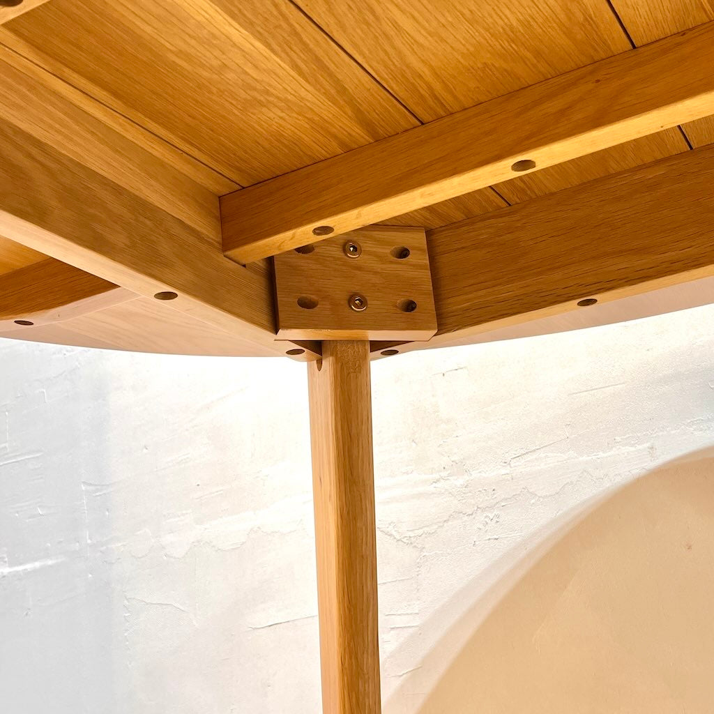 大川家具 リバー / RIVER-TABLE120 オーク材 ラウンドダイニングテーブル 120㎝