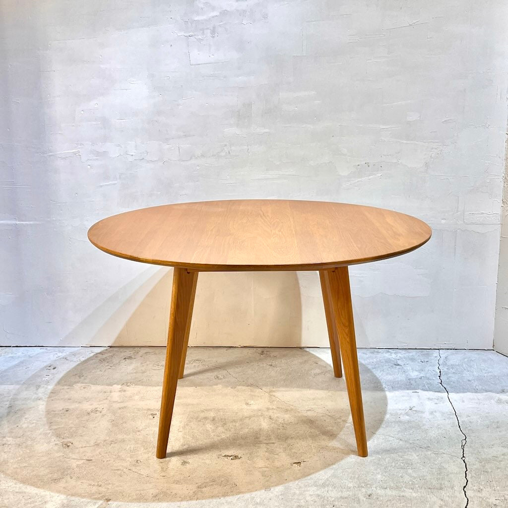大川家具 リバー / RIVER-TABLE120 オーク材 ラウンドダイニングテーブル 120㎝