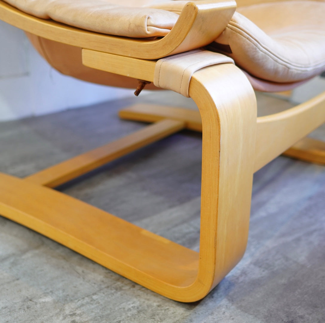 Nelo Mobel クローケン ラウンジチェア＆オットマン 本革 スウェーデン - Restyle