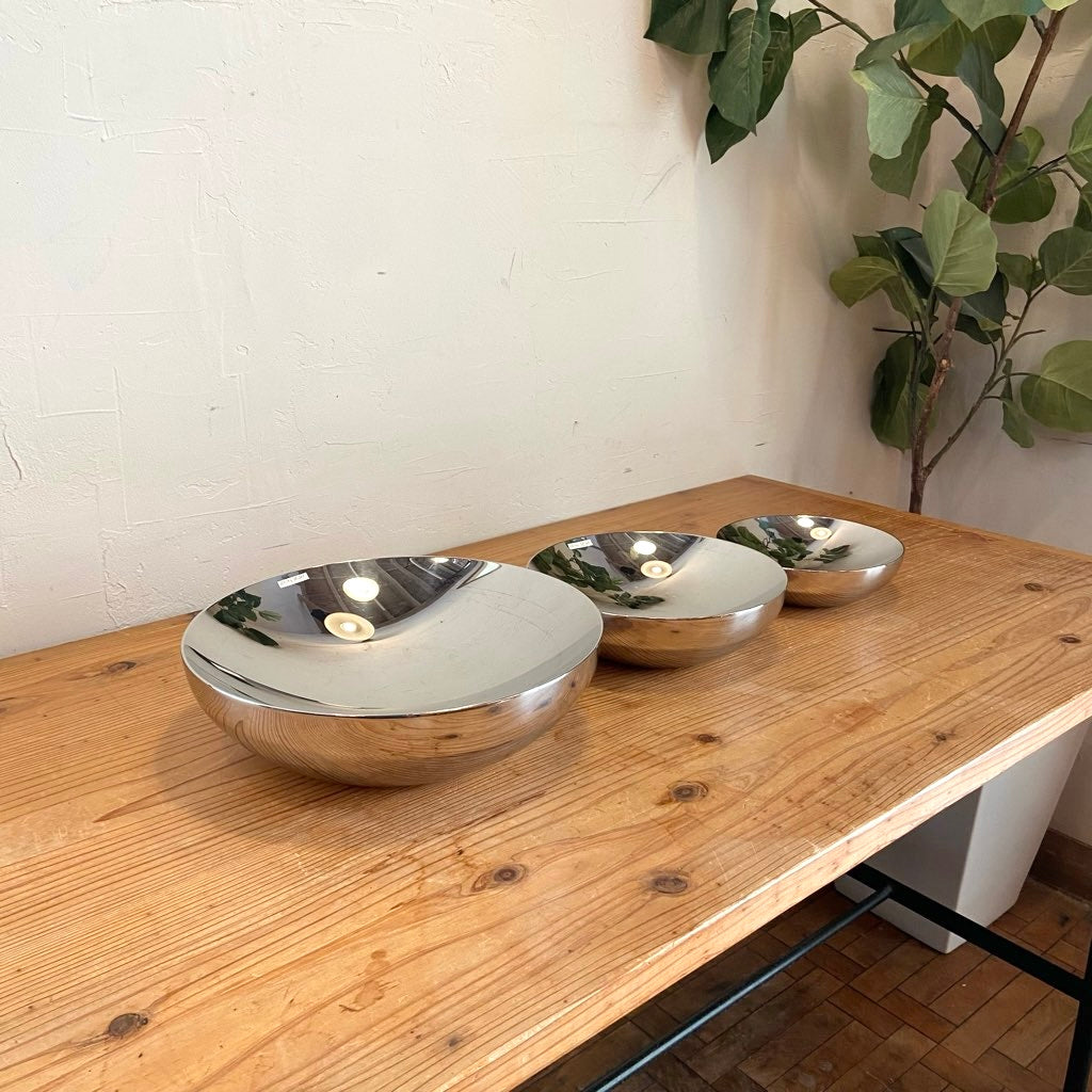 アレッシィ / ALESSI Lobo ステンレスボウル3点セット 中古 皿 トレイ
