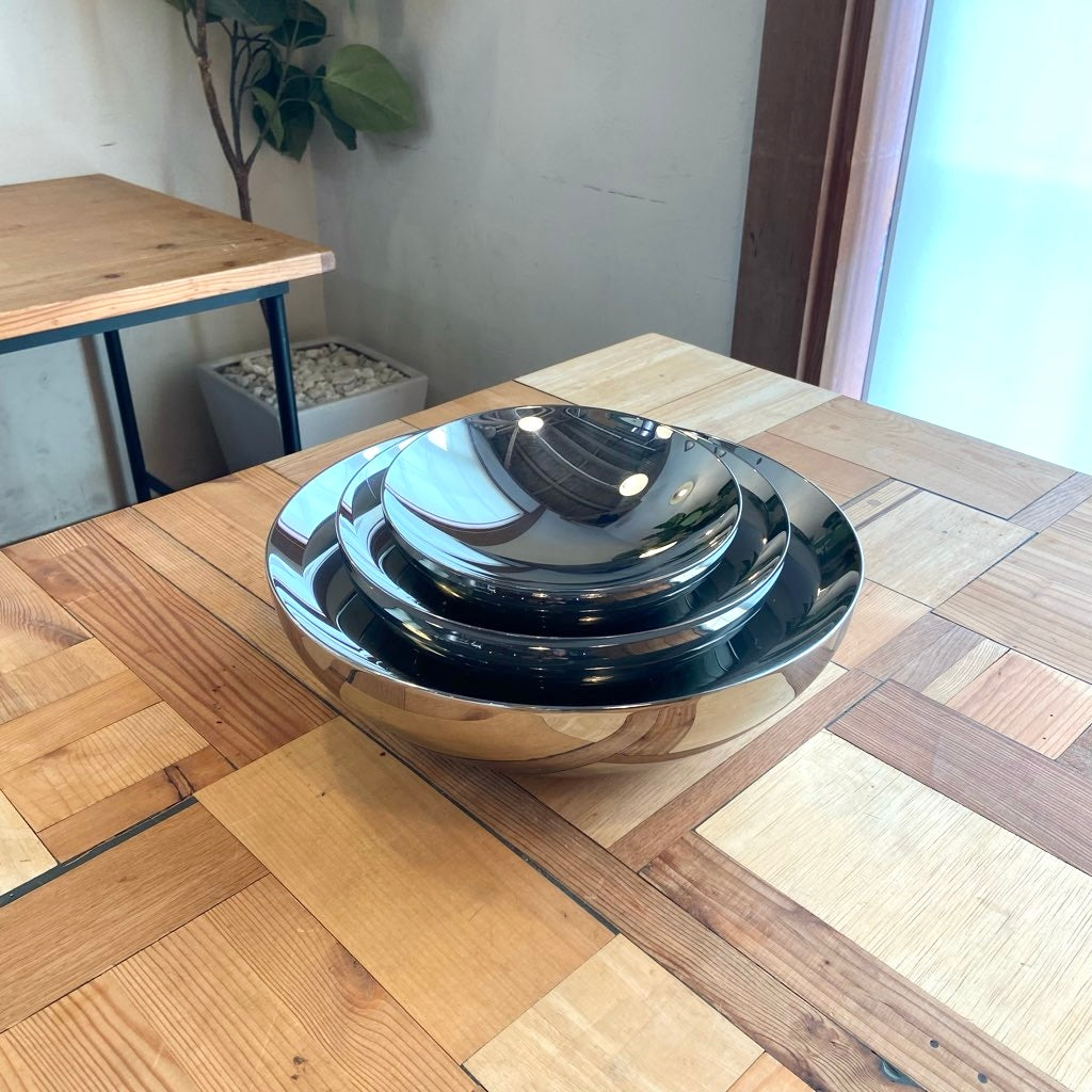 アレッシィ / ALESSI Lobo ステンレスボウル3点セット 中古 皿 トレイ