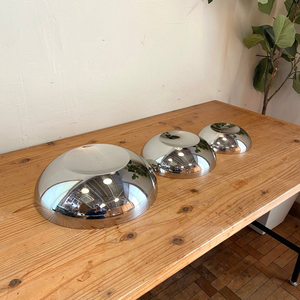 アレッシィ / ALESSI Lobo ステンレスボウル3点セット 中古 皿 トレイ