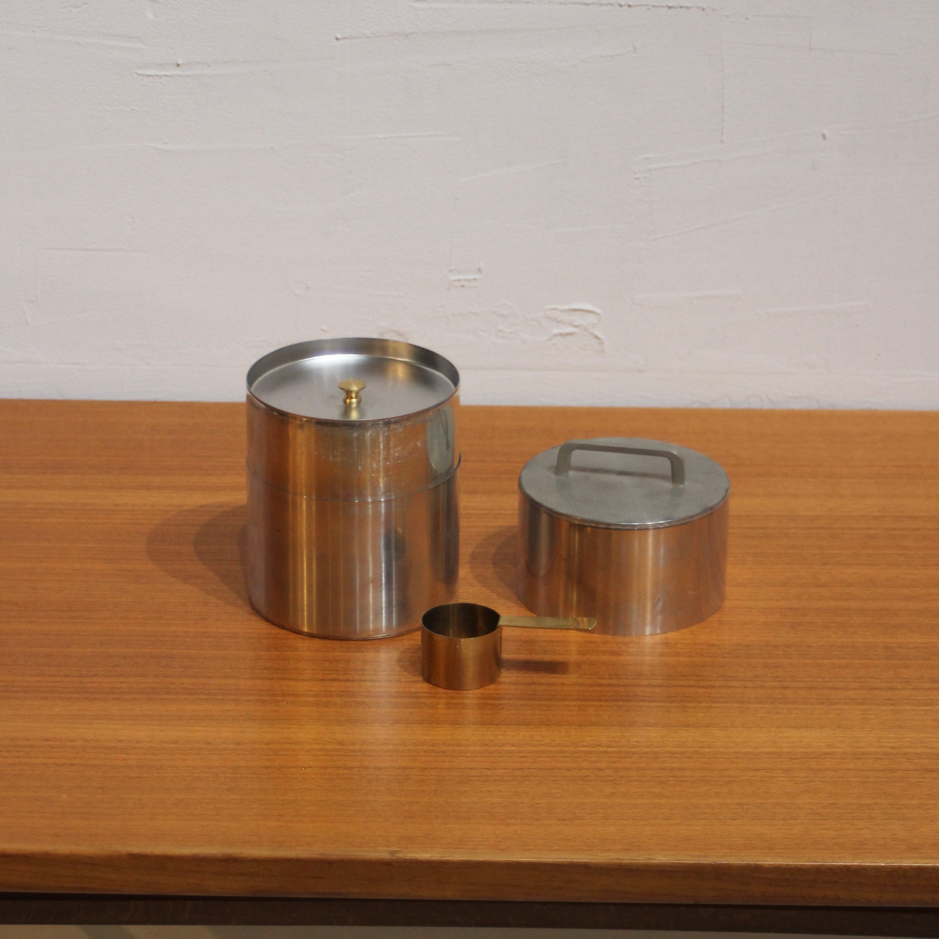 開花堂 ブリキコーヒー缶 大 中古